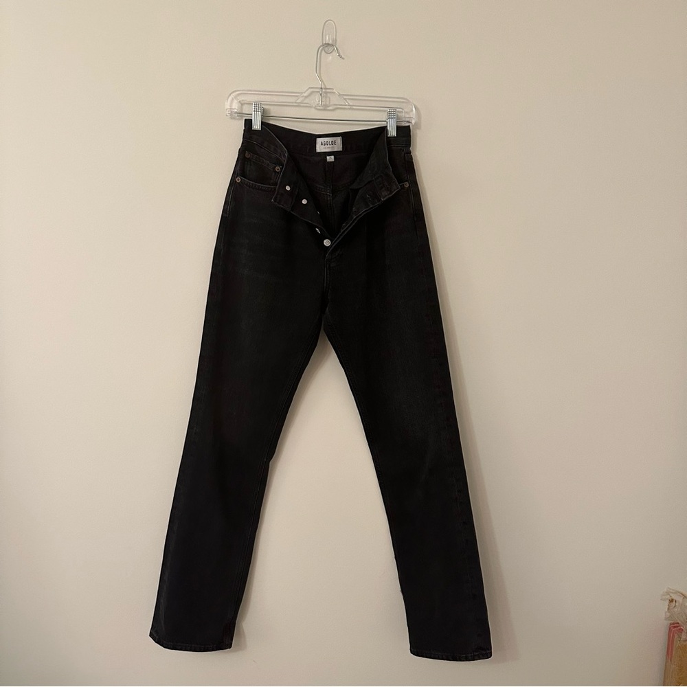 COPY - AGOLDE Lana High Rise Black Jeans